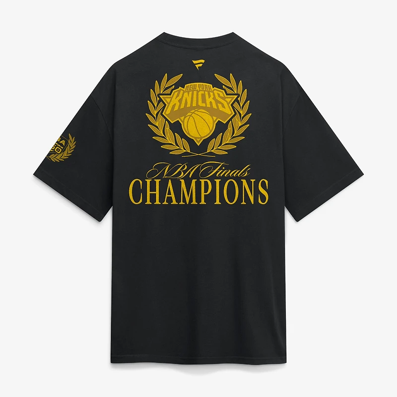 Men's Fanatics Black New York Knicks 2026 NBA Finals Champions x USA 250th Heavyweight T-Shirt