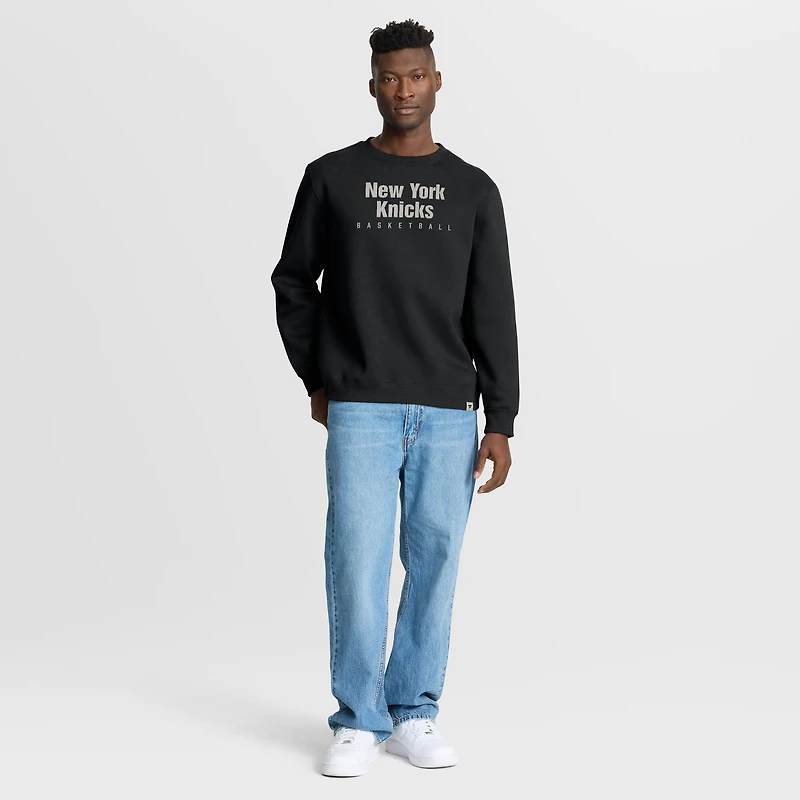 Sweat-shirt à capuche noir Fanatics pour homme, collection Crossover New York Knicks, entraînement de rotation défensive qualité supérieure