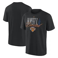 T-shirt épais Fanatics noir pour homme, New York Knicks Devoted
