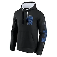 Sweat à capuche croisé noir New York Knicks Game Time pour homme Fanatics
