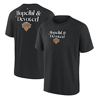 Men's Fanatics Black New York Knicks Hopeful & Devoted Heavyweight T-Shirt