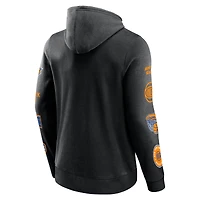 Men's Fanatics Black New York Knicks Wild Winner Pullover Hoodie