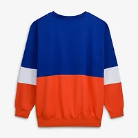 Sweat-shirt fanatiques bleu/orange New York Knicks Big & Tall Split pour hommes