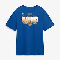 T-shirt Fanatics bleu pour homme, New York Knicks, champions des finales NBA 2026