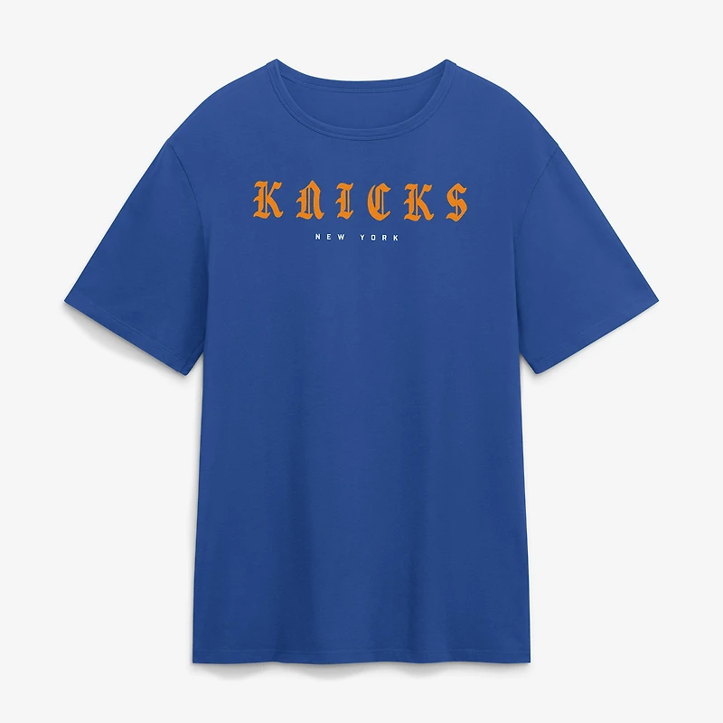 Men's Fanatics Blue New York Knicks Forever Legacy Cotton T-Shirt