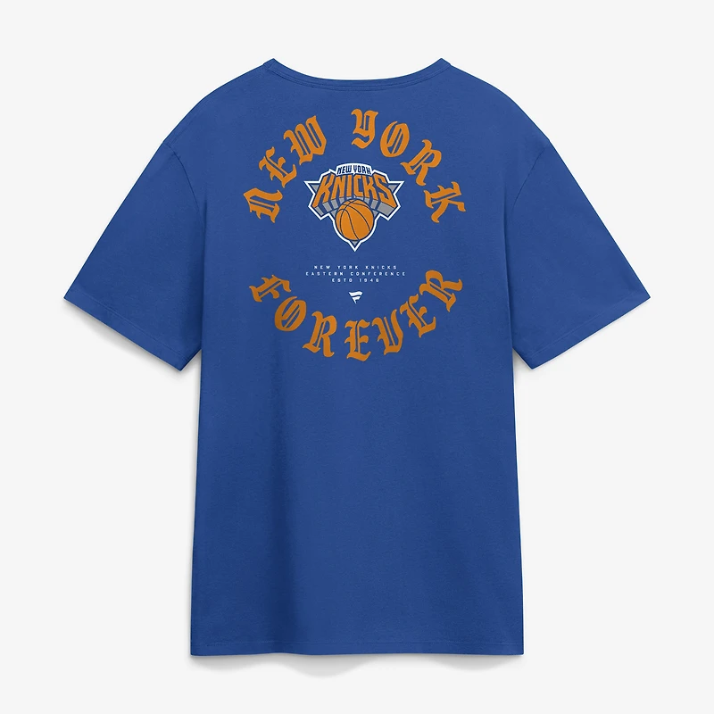 Men's Fanatics Blue New York Knicks Forever Legacy Cotton T-Shirt