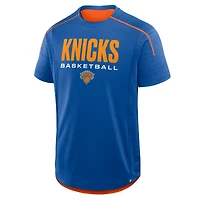Men's Fanatics Blue New York Knicks Inbound Pass Play Practice T-Shirt