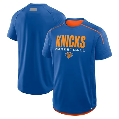 Men's Fanatics Blue New York Knicks Inbound Pass Play Practice T-Shirt