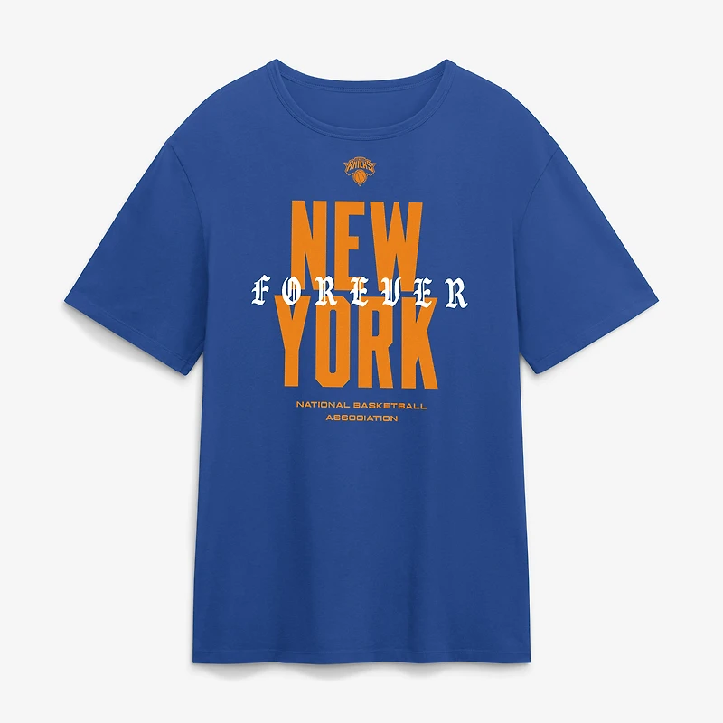 Men's Fanatics Blue New York Knicks NY Forever Legacy Cotton T-Shirt