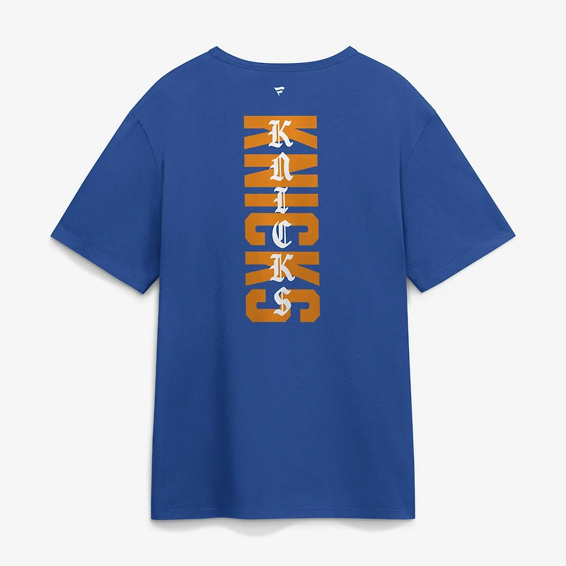 Men's Fanatics Blue New York Knicks NY Forever Legacy Cotton T-Shirt