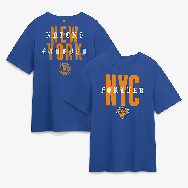 Men's Fanatics Blue New York Knicks NYC Forever Legacy Cotton T-Shirt