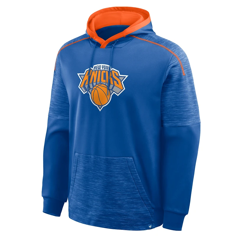 Men's Fanatics Blue New York Knicks Pick & Roll Defender Pullover Hoodie
