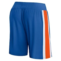 Short emblématique en maille bleu New York Knicks Fanatics pour hommes
