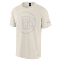 Men's Fanatics Cream New York Knicks Elements Iconic T-Shirt