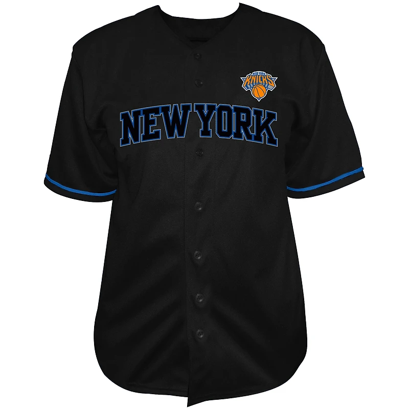 Men's Fanatics Jalen Brunson Black New York Knicks Big & Tall Name Number Fashion Jersey