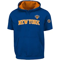 Men's Fanatics Jalen Brunson Blue New York Knicks Big & Tall Short Sleeve Hoodie