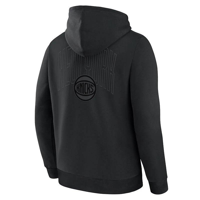 Men's Fanatics New York Knicks Black Out Hoodie