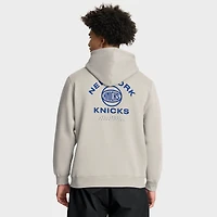 Men's Fanatics Off White New York Knicks Crossover Collection Blocked Shot Premium Pullover Hoodie