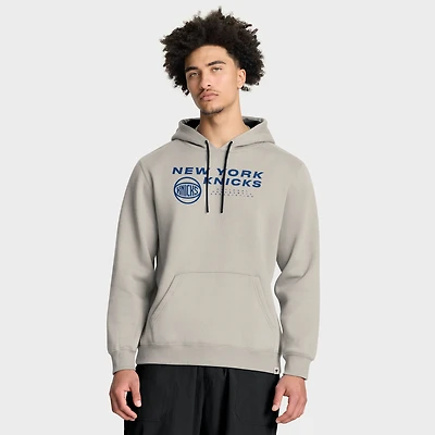 Sweat à capuche premium manches longues pour homme Fanatics Off White New York Knicks Crossover Collection Blocked Shot