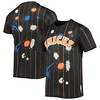 T-shirt FISLL New York Knicks à rayures noires pour homme