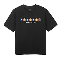 Men's FISLL Black New York Knicks  Subway T-Shirt