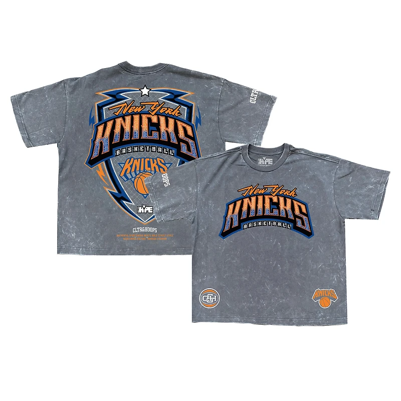 Men's  Gray New York Knicks Banner Era Collection Premium T-Shirt