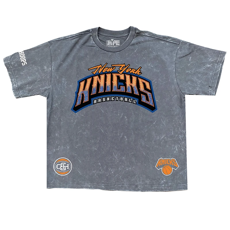 Men's  Gray New York Knicks Banner Era Collection Premium T-Shirt