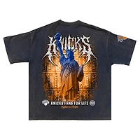 Men's  Gray New York Knicks Shock Wave Collection Premium T-Shirt