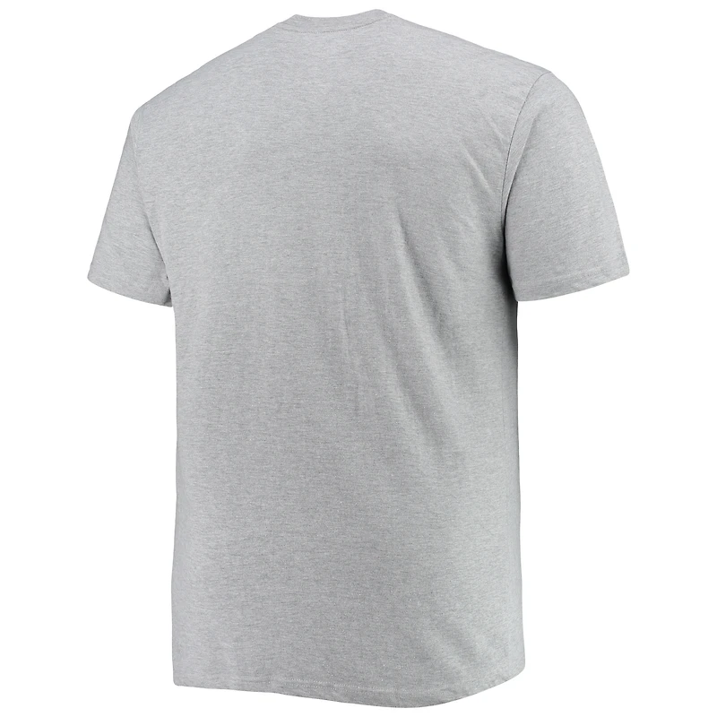 T-shirt New York Knicks Big & Tall Heart Soul gris chiné pour homme