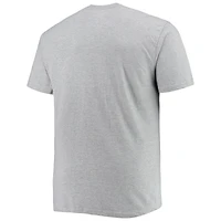 T-shirt New York Knicks Big & Tall Heart Soul gris chiné pour homme