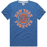 T-shirt bleu hommage pour homme, motif tri-blend Forever des New York Knicks