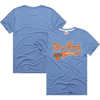 T-shirt bleu hommage pour homme avec inscription New York Knicks