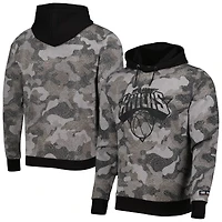 Sweat à capuche Hugo Boss New York Knicks Camo noir pour homme