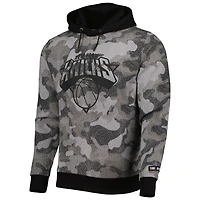 Sweat à capuche Hugo Boss New York Knicks Camo noir pour homme