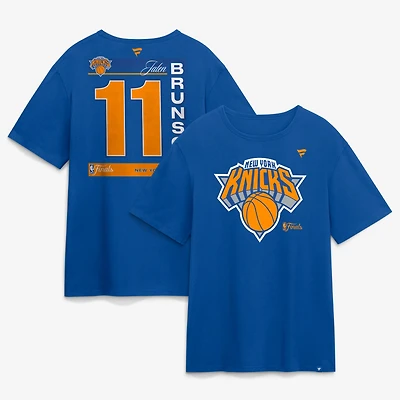 T-shirt homme Jalen Brunson Royal New York Knicks Finales NBA 2026, nom et numéro