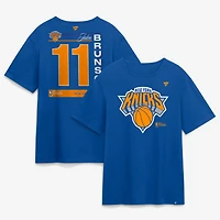 T-shirt homme Jalen Brunson Royal New York Knicks Finales NBA 2026, nom et numéro