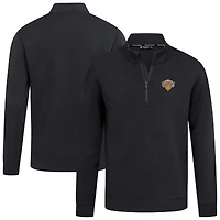 Pull noir à fermeture éclair quart de tour Accolade Cushion pour homme des New York Knicks Levelwear