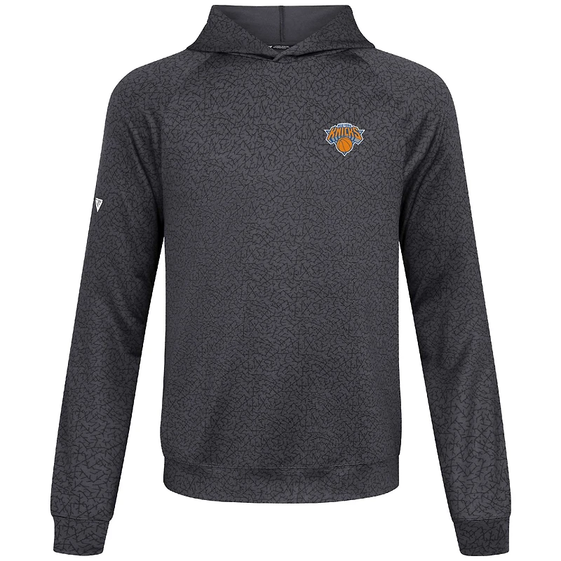 Sweat à capuche Challenger noir Levelwear pour homme des New York Knicks