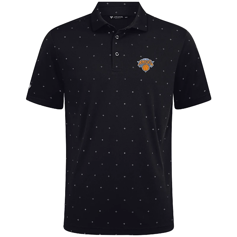 Men's Levelwear Black New York Knicks Vision Polo