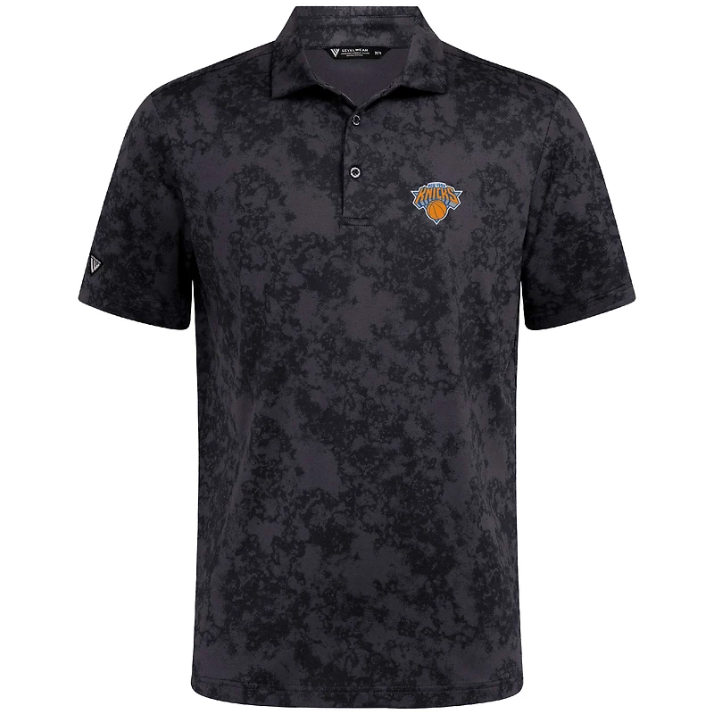 Polo noir Whisper des New York Knicks pour homme Levelwear