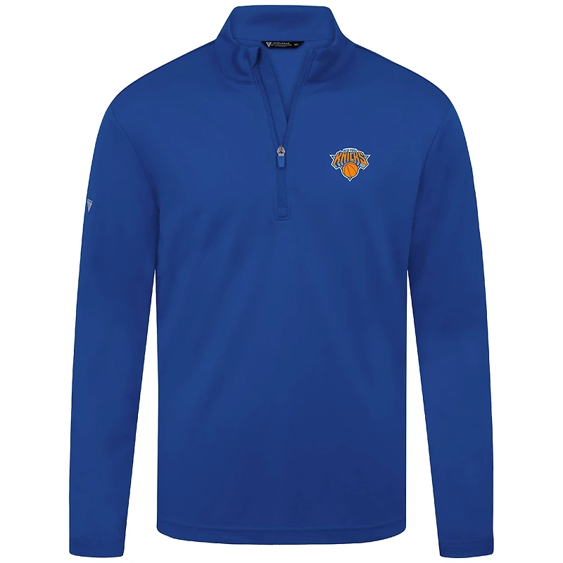 Men's Levelwear Royal New York Knicks Heron Quarter-Zip Top