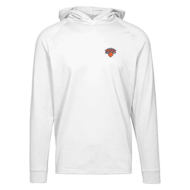 Men's Levelwear White New York Knicks Dimension Insignia Pullover Hoodie