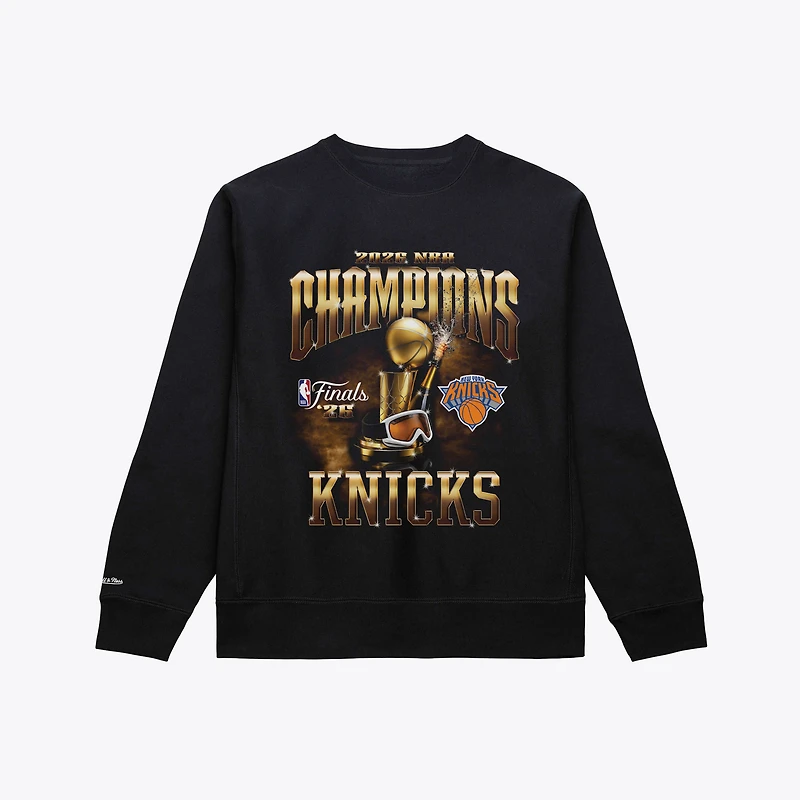 Men's Mitchell & Ness New York Knicks 2026 NBA Finals Champions Crewneck Sweatshirt