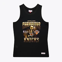 Men's Mitchell & Ness Black New York Knicks 2026 NBA Finals Champions Mesh Tank Top