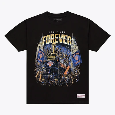 Men's Mitchell & Ness Black New York Knicks 2026 NBA Finals Champions Parade T-Shirt