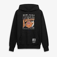 Sweat à capuche Mitchell & Ness noir New York Knicks pour homme