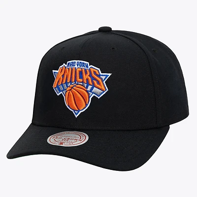 Men's Mitchell & Ness Black New York Knicks Basic Pro Crown Snapback Hat