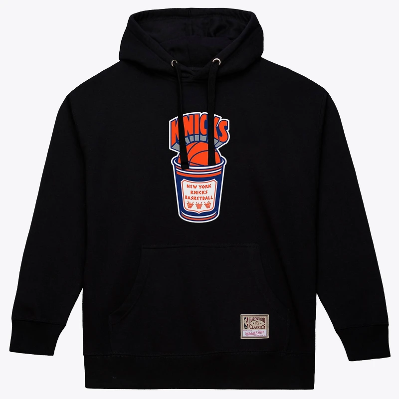 Sweat à capuche Mitchell & Ness noir pour homme, motif tasse de café des New York Knicks