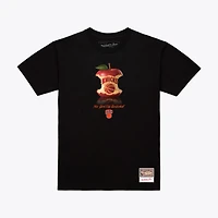 Men's Mitchell & Ness Black New York Knicks Court Apple T-Shirt