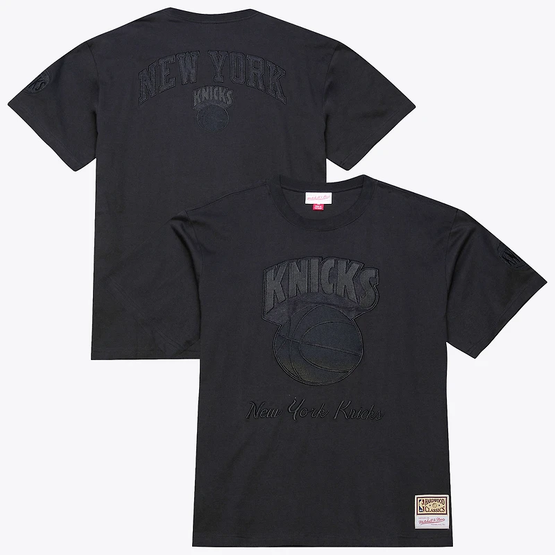 Men's Mitchell & Ness Black New York Knicks Hardwood Classics Phantom T-Shirt